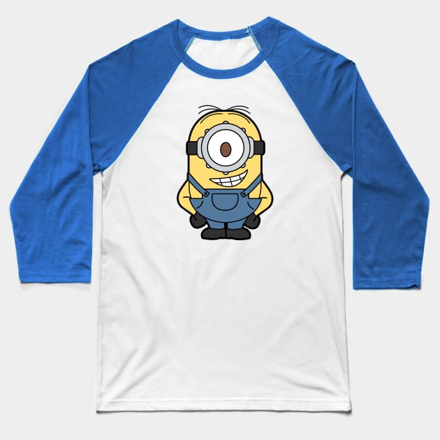 Cute Minion Stuart Baseball T-Shirt by nataliawinyoto